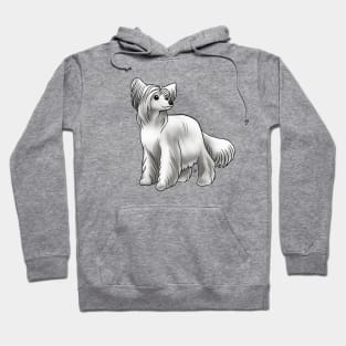 Dog - Chinese Crested - Powderpuff - White Hoodie